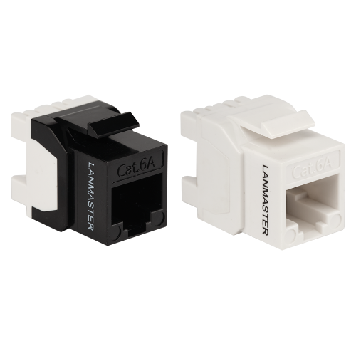 Модуль Keystone, RJ45, неэкранированный, кат.6A, без шторки, 180 градусов